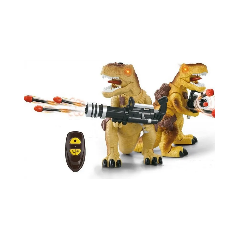 Interaktywny sterowany Dinozaur chodzi strzela ryczy