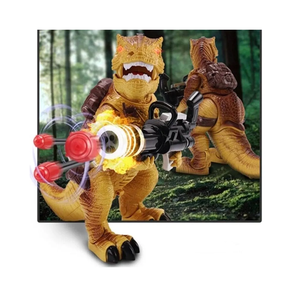 Interaktywny sterowany Dinozaur chodzi strzela ryczy