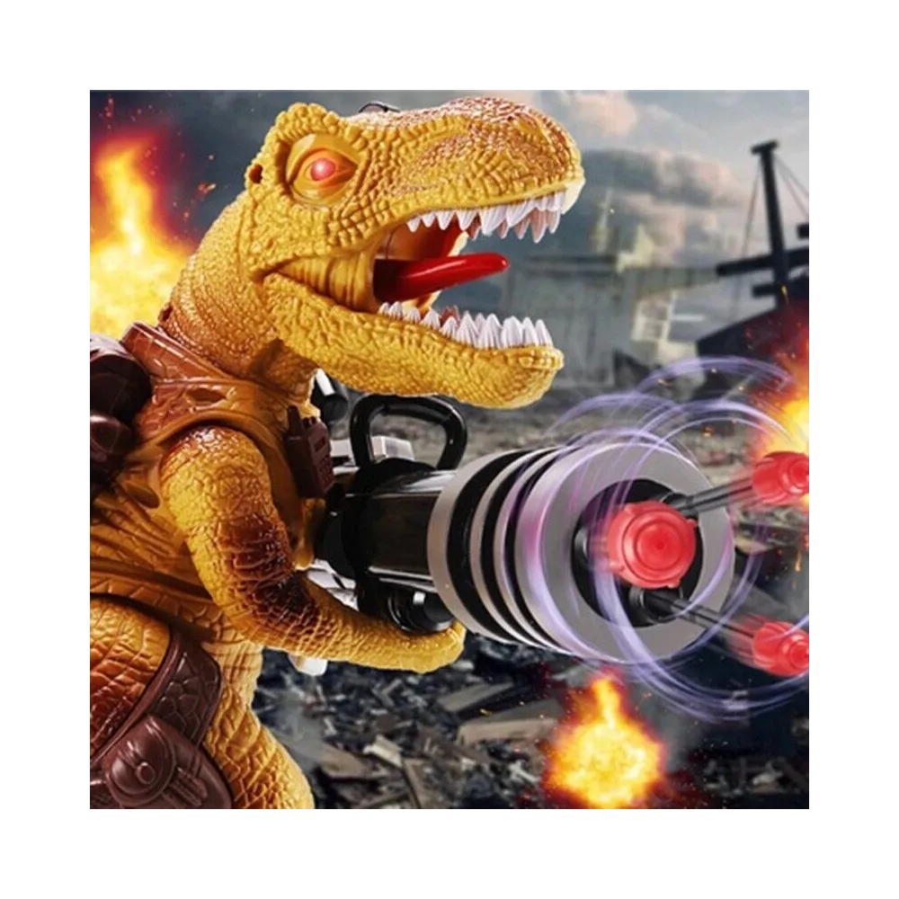 Interaktywny sterowany Dinozaur chodzi strzela ryczy