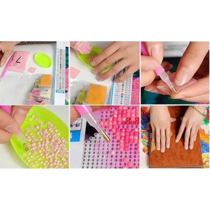 Kolorowe diamenciki do tworzenia unikalnych dzieł sztuki