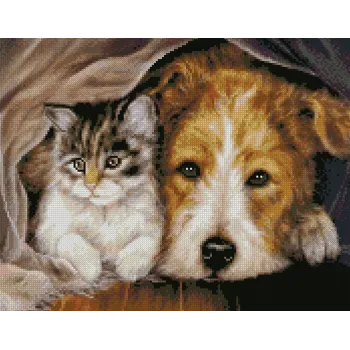 Diamentowa mozaika Kotek Piesek PrzyjacieleCZ
