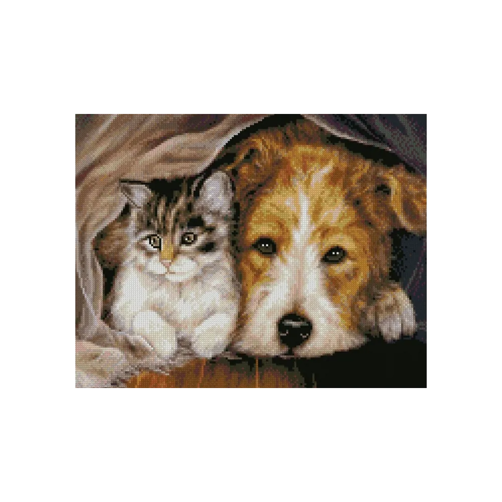 Diamentowa mozaika Kotek Piesek PrzyjacieleCZ