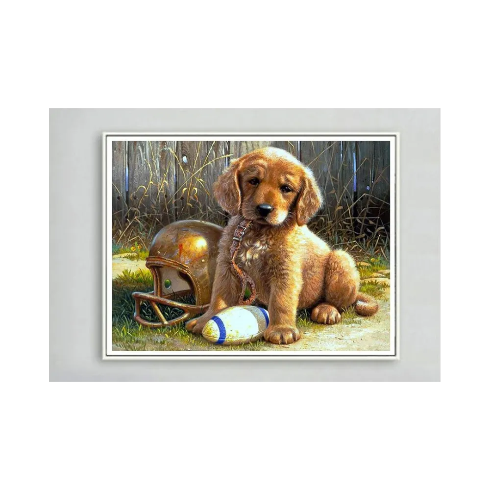 Diamentowa mozaika Piesek Haft DiamentowyCZ