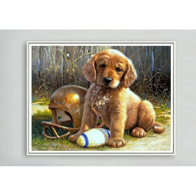 Obrazek wykonany w technice diamentowego haftu