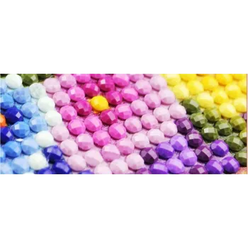 Diamentowa mozaika Haft Diamentowy Dziewczynka i wilkCZ