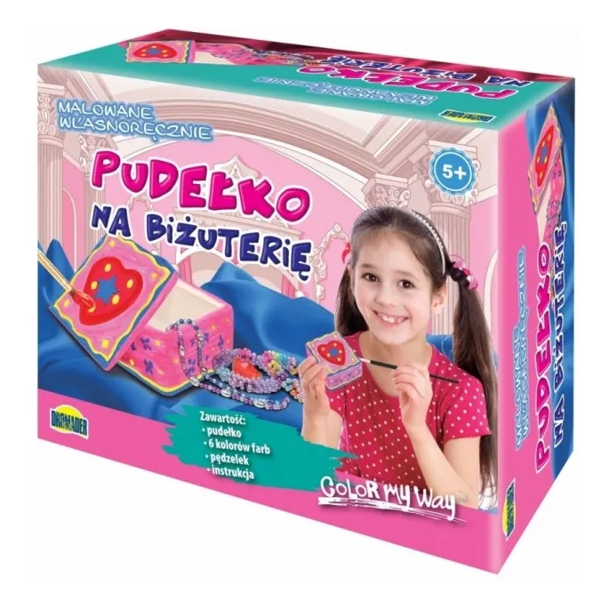 Śliczne pudełko na biżuterię do samodzielnego ozdabiania