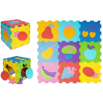 Mata Piankowa Puzzle Piankowe Owoce Kolorowe CZ