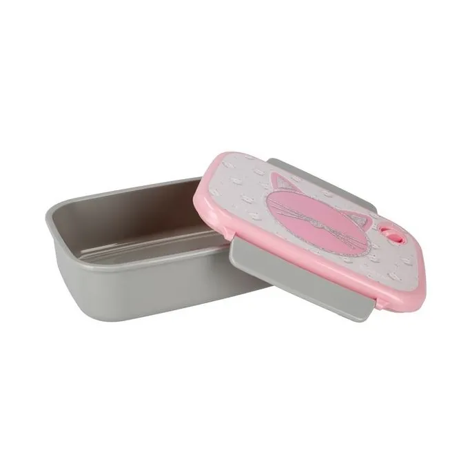 Lunch box z motywem kotka - idealny do szkoły