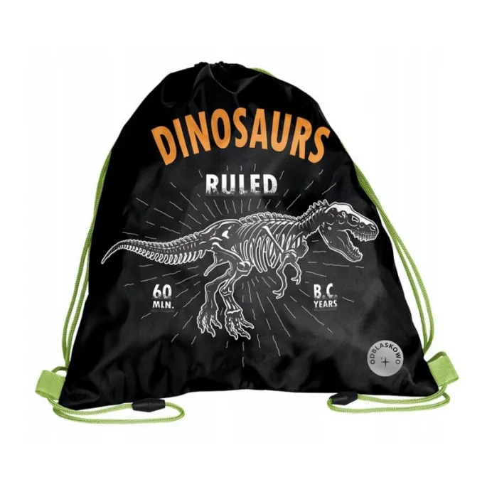 Worek na obuwie z motywem dinozaura dla dzieci