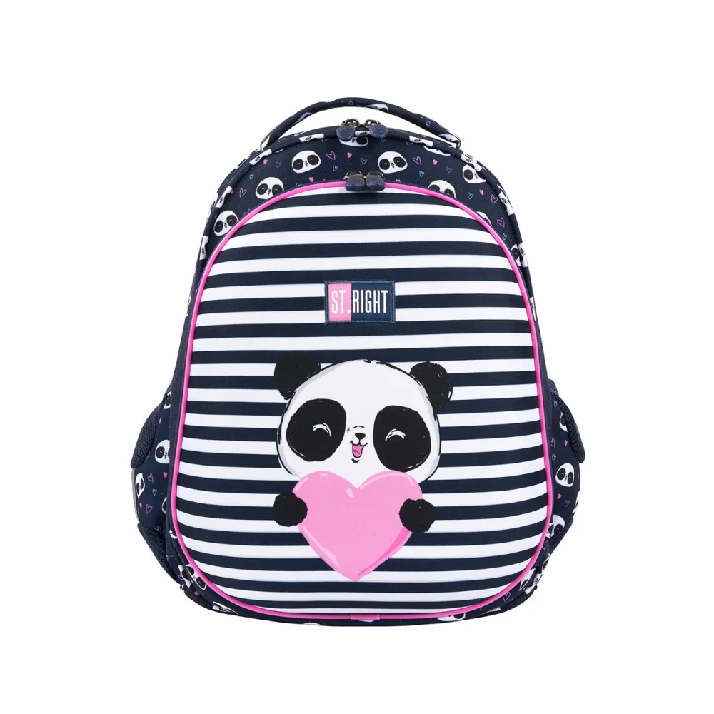 Tornister ergonomiczny Love Panda sztywny kasetonowyCZ