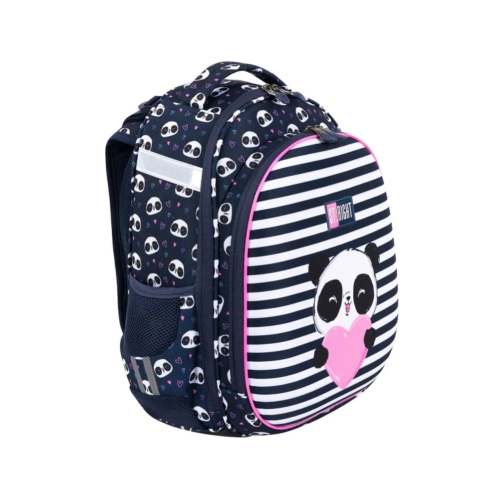 Tornister ergonomiczny Love Panda sztywny kasetonowyCZ