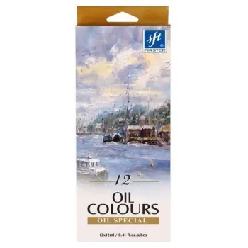 Farby olejne w tubie 12 kolorów 12ml