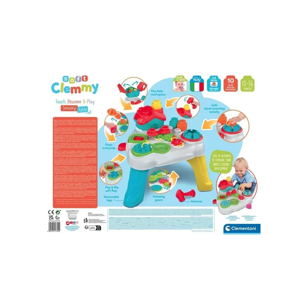 Clemmy stolik sensoryczny z klockami Clemetoni G2