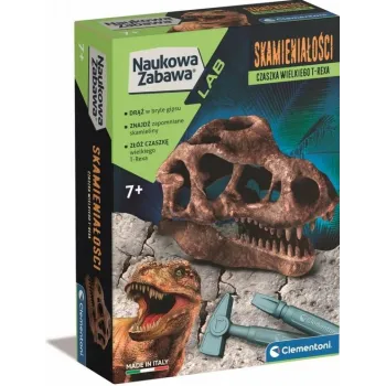 Skamieniałości czaszka T-Rexa Naukowa Zabawa Clementoni G2