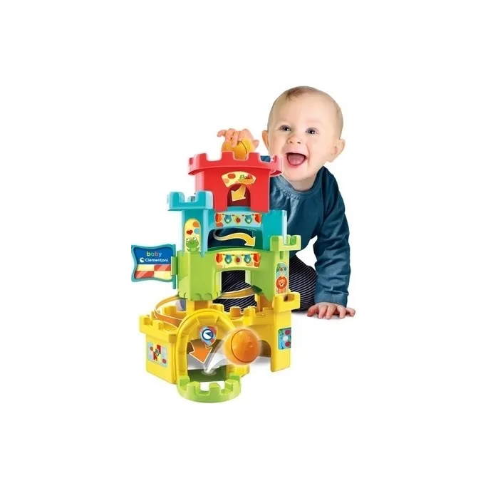 Zamek wieża z piłeczką - zabawa dla najmłodszych