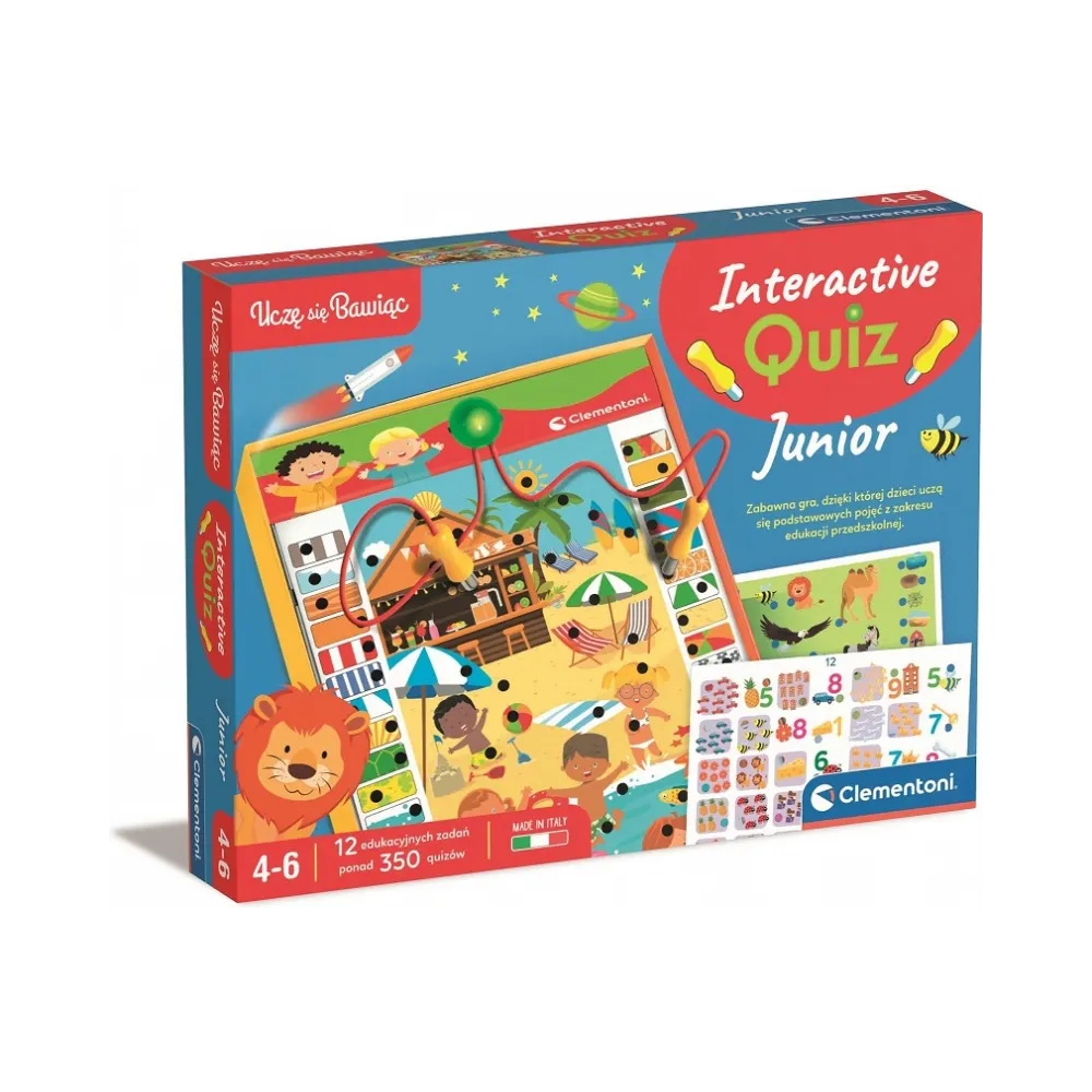 Interaktywny Quiz Junior Uczę się Bawiąc Clementoni