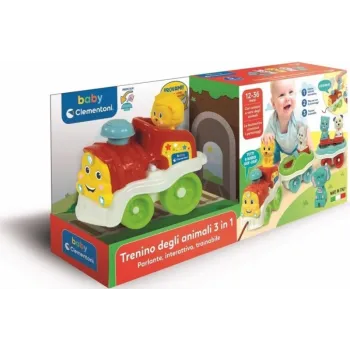 Interaktywny Pociąg ze zwierzątkami 3 w 1 Baby ClementoniCZ
