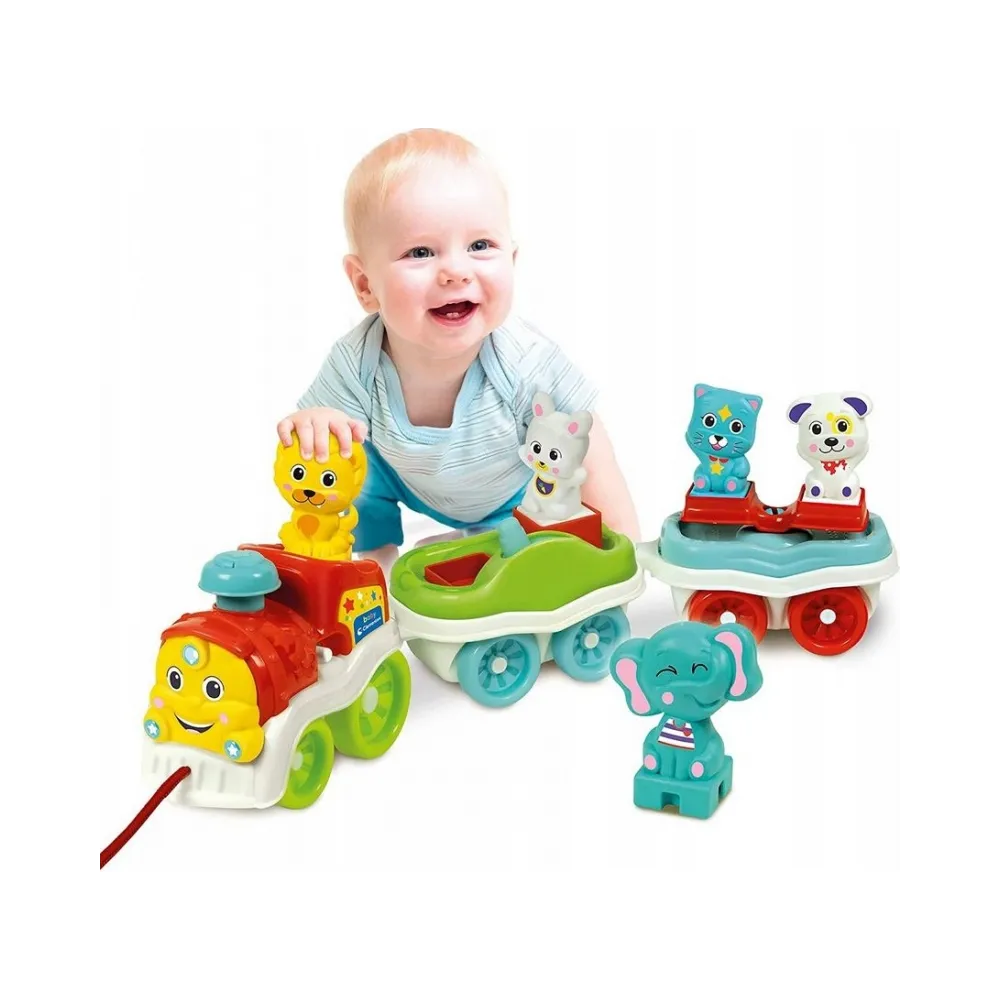 Interaktywny Pociąg ze zwierzątkami 3 w 1 Baby ClementoniCZ