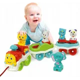 Interaktywny Pociąg ze zwierzątkami 3 w 1 Baby ClementoniCZ