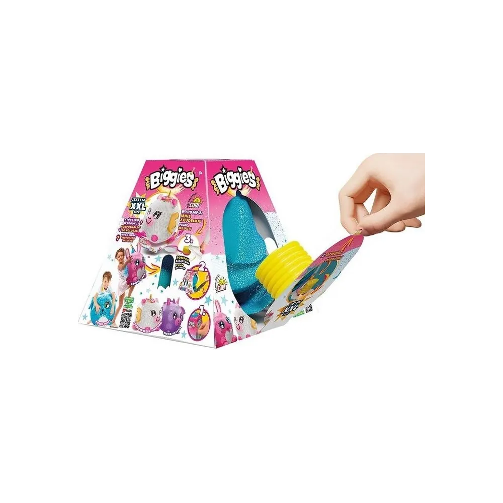 Biggies Maskotka pluszak do pompowania Różowy KrólikCZ