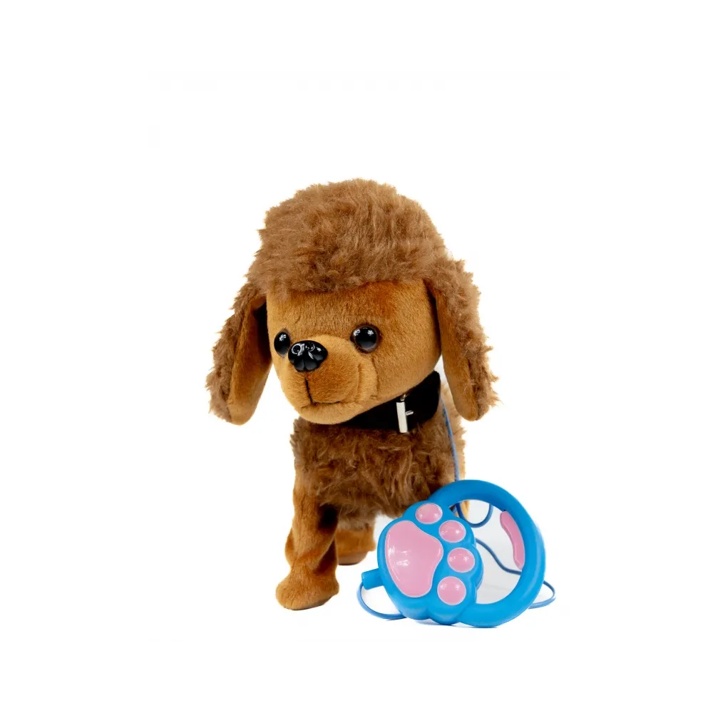 Piesek na smyczy idealny dla małych odkrywców do zabawy.