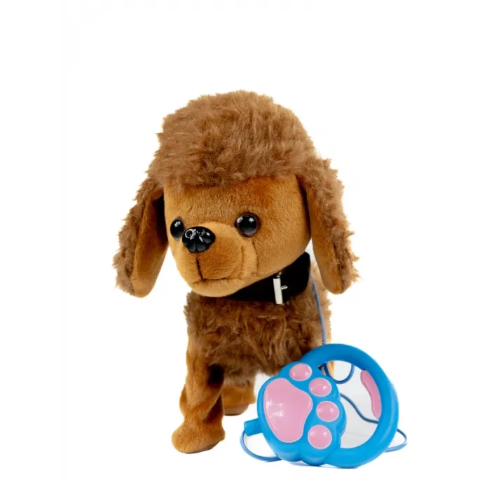 Piesek na smyczy idealny dla małych odkrywców do zabawy.