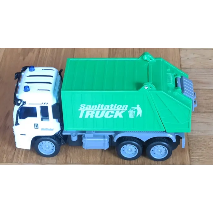 Estetyczne opakowanie na prezent - śmieciarka