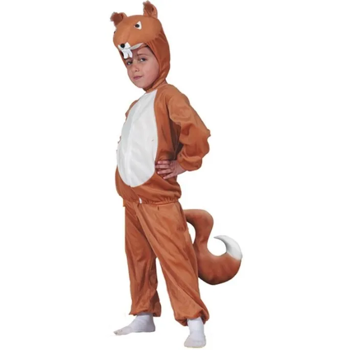 Strój karnawałowy dla dziecka w motywie wiewiórki