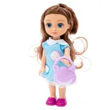 Lalka MAŁA DZIEWCZYNKA Kaibibi Brunetka 2 Sukienki A1