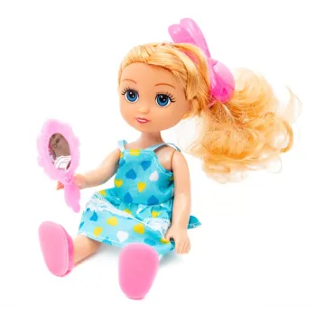 Lalka MAŁA DZIEWCZYNKA Kaibibi Blondynka 2 Sukienki A1