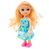 Lalka MAŁA DZIEWCZYNKA Kaibibi Blondynka 2 Sukienki A1