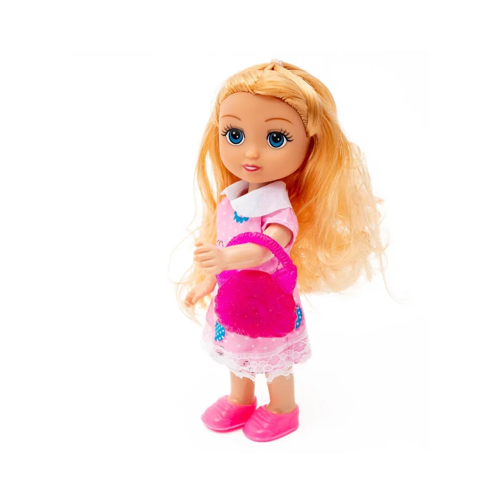 Lalka MAŁA DZIEWCZYNKA Kaibibi Blondynka 2 Sukienki A1