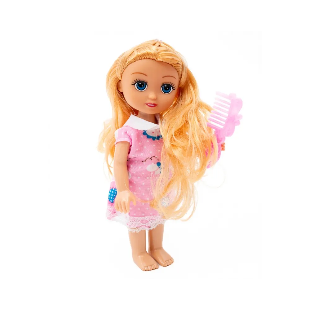 Lalka MAŁA DZIEWCZYNKA Kaibibi Blondynka 2 Sukienki A1