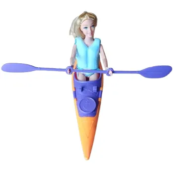 Lalka Kaibibi SPŁYW KAJAKOWY w kajaku łódce Blondynka A1