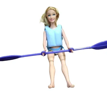 Lalka Kaibibi SPŁYW KAJAKOWY w kajaku łódce Blondynka A1