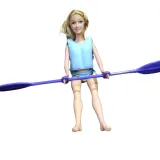 Lalka Kaibibi SPŁYW KAJAKOWY w kajaku łódce Blondynka A1