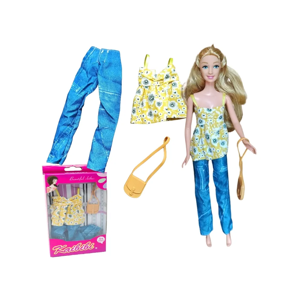 Ubranka dla Lalek SPODNIE BLUZKA TOREBKA Ciuchy A1