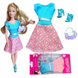 Ubranka dla Lalek SUKNIA BUTY TOREBKA sukienka A1