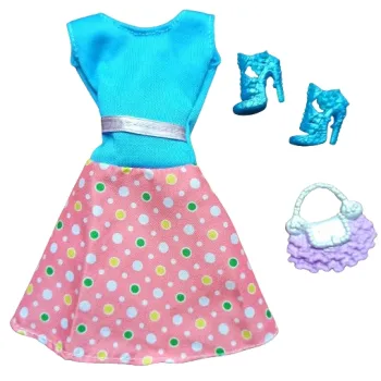 Ubranka dla Lalek SUKNIA BUTY TOREBKA sukienka A1