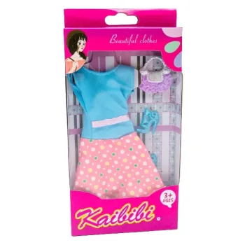 Ubranka dla Lalek SUKNIA BUTY TOREBKA sukienka A1