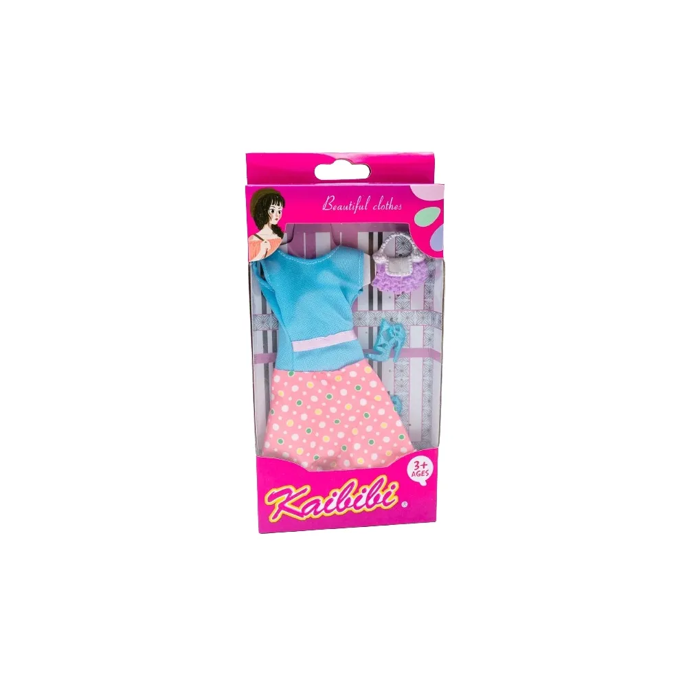 Ubranka dla Lalek SUKNIA BUTY TOREBKA sukienka A1