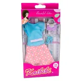 Ubranka dla Lalek SUKNIA BUTY TOREBKA sukienka A1