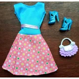 Ubranka dla Lalek SUKNIA BUTY TOREBKA sukienka A1