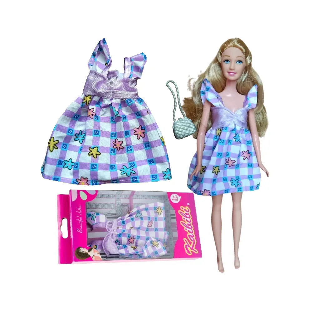 Ubranka dla Lalek SUKIENKA TOREBKA spódniczka Ciuchy A1