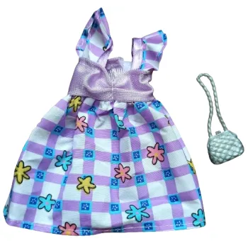 Ubranka dla Lalek SUKIENKA TOREBKA spódniczka Ciuchy A1