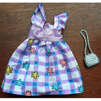 Ubranka dla Lalek SUKIENKA TOREBKA spódniczka Ciuchy A1