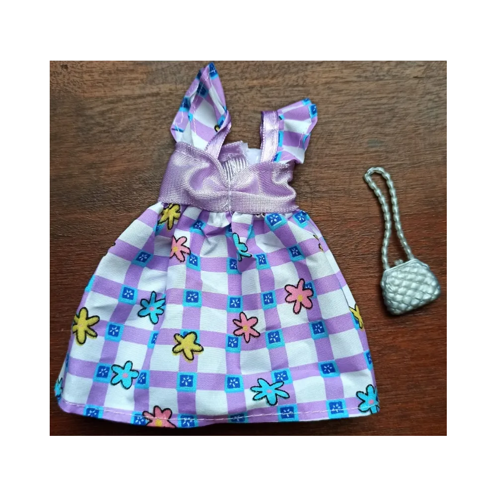 Ubranka dla Lalek SUKIENKA TOREBKA spódniczka Ciuchy A1