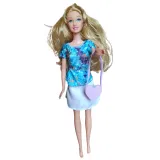 Ubranka dla Lalek SPÓDNICA BLUZKA TOREBKA spódniczka A1