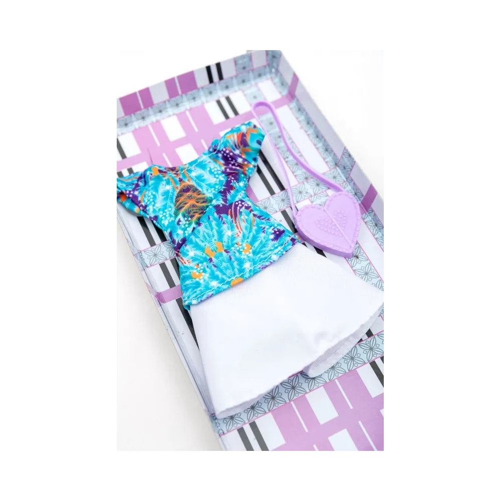 Ubranka dla Lalek SPÓDNICA BLUZKA TOREBKA spódniczka A1