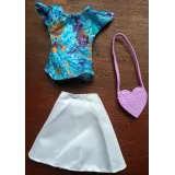 Ubranka dla Lalek SPÓDNICA BLUZKA TOREBKA spódniczka A1